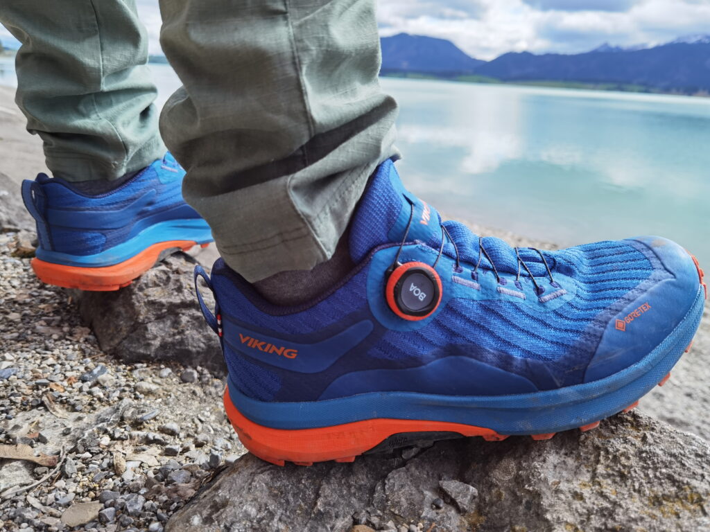 Perfekt für die Forggensee Wanderungen: Die VIKING Wanderschuhe Anaconda Trail Low GTX mit dem BOA-Verschluß