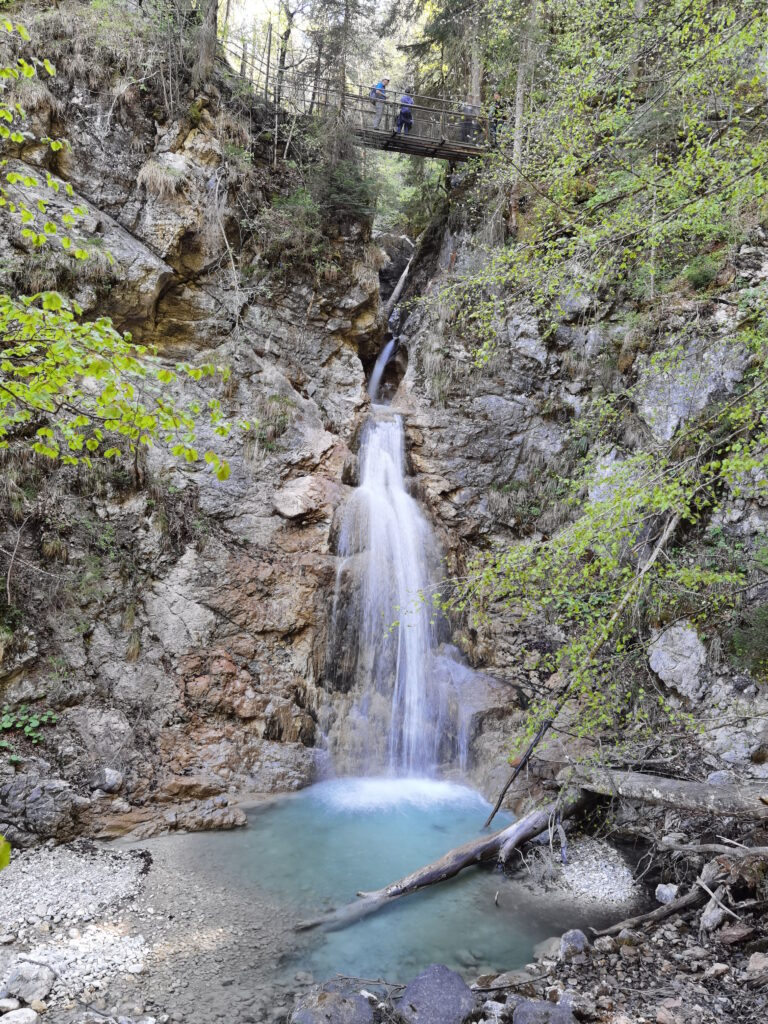 In der Nähe vom Forggensee wandern - durch die Schleifmühlklamm